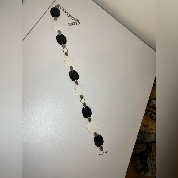 60s VTG Black and White Chain Belt main image 5